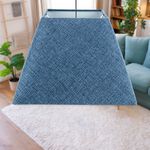 Navy Blue Linen Square Shade 10"